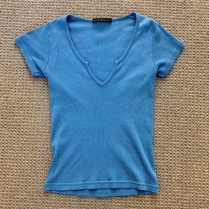Brandy Melville blue short sleeve top